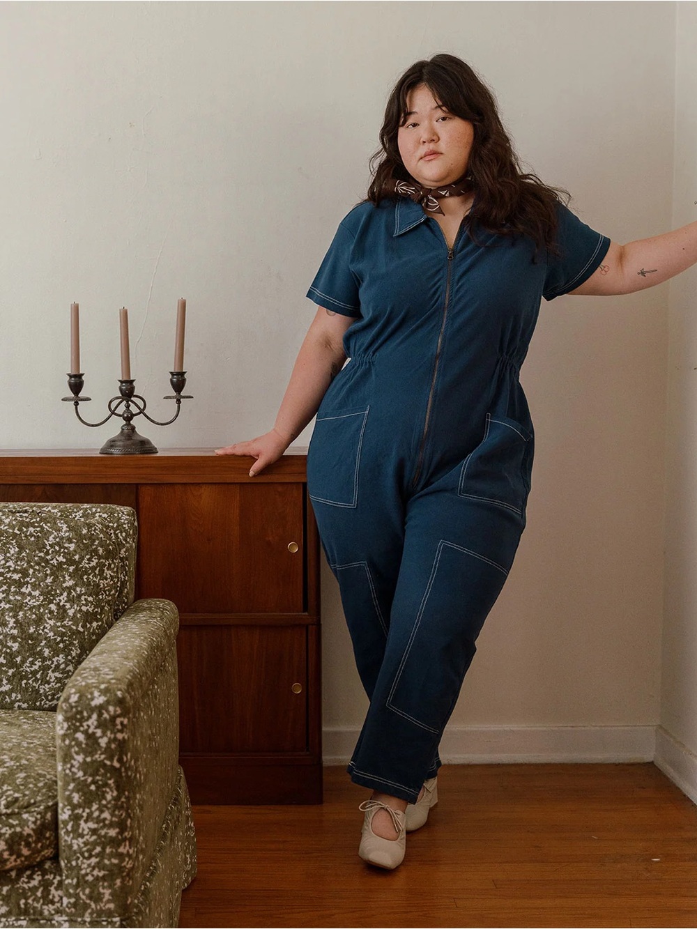 Noble Utility Suit Jumpsuit Navy Blue 1X 100% Cotton Canvas